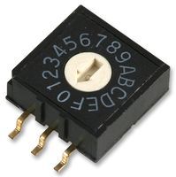 MULTICOMP         MCRM2AF-16R            Rotary Switch, MCRM Series, Non Illuminated, 22.5 , 100 mA, 250 V