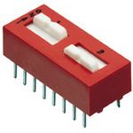Slide DIP Switch, 1 Pos, DPST, 150mA, 30VDC, TH