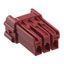 CONN PLUG HOUSING 3POS RED