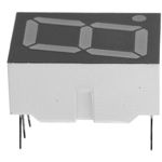 Red 1-Digit 7-Seg LED Display, 14.22mm, DIP, 15mA