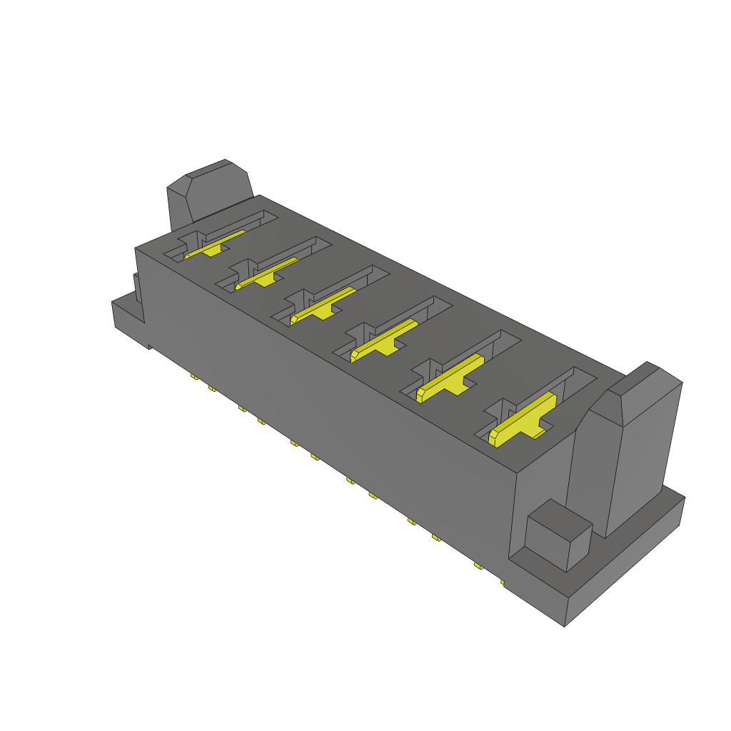 Rectangular Power Connector, 6 Contact(s), Female, Solder Terminal, Socket,