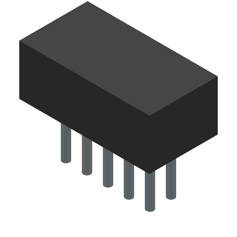 10 Pos 2mm Shrouded Header, Male Pin, Gold, 3A, Thru-Hole