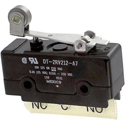 DPDT Snap Action Switch, 10A 250VAC/DC, Momentary, Screw Terminals