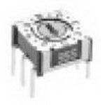 10 Pos Rotary Coded Switch, BCD, 0.4A 24VDC, Through Hole