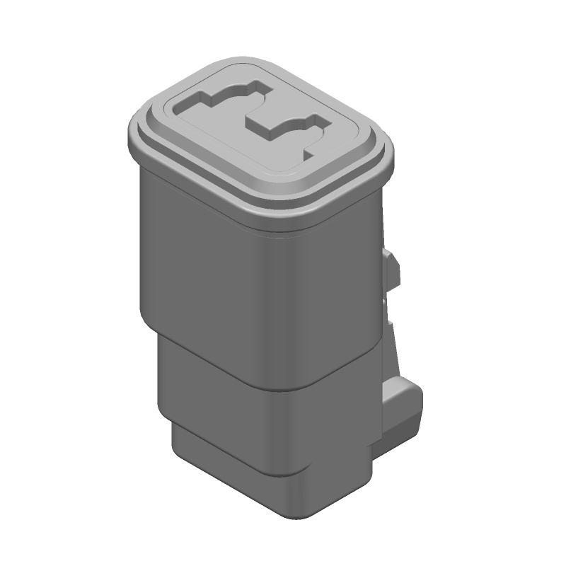2-Pin Female Crimp Rectangular Connector, 13A Signal