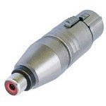 NEUTRIK         NA2FPMF             XLR Audio Adaptor, XLR Receptacle, RCA / Phono Receptacle