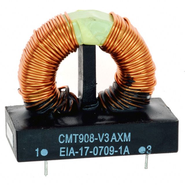 8mH 3.2A Common Mode Choke, Dual Line, 10kHz, 0.12R DCR, Thru-Hole