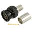 75 Ohm Crimp Plug Connector, Straight, 1GHz, 500V