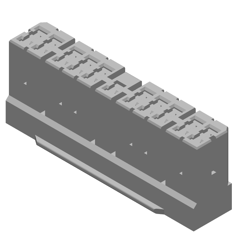 21 Pos Wire Housing, Female Socket, Crimp, Straight, Natural