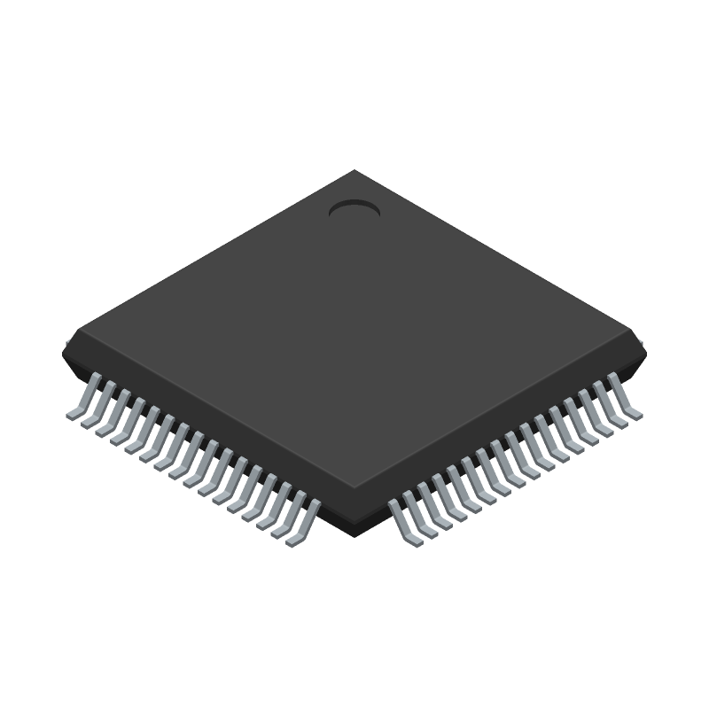 16-Bit MCU, 64KB FRAM, 2KB SRAM, 12-bit ADC, 64-LQFP
