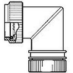 Shrink Boot Adapters 90° 21 Shell Size Olive Drab Cadmium Over Electroless Nickel Aluminum Alloy