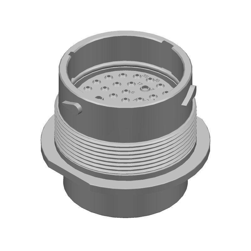 Conn Circular PIN 35 POS Crimp ST Jam Nut 35 Terminal 1 Port Automotive Bulk