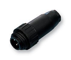 15 Pos Crimp Circular Connector, 12A, 100V, Straight, Cable Mount