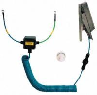 5m Coiled ESD Static Grounding Clamp, 26mm Jaw Opening