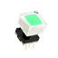 Illuminated Tactile Switch, SPST-NO, 125mA, 24VDC, Green LED, Through Hole
