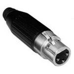 XLR Connector F 3 Pos ST Cable Mount 15A 125V Shielded