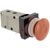 Valve,  Mechanical;  3 Port,  Size NPT 1/8;  Red Pushbutton (Mushroom);  0-1 MPa