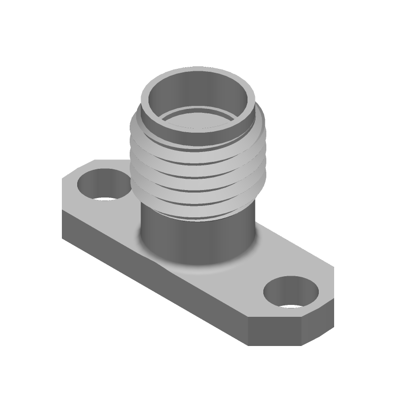 SMA RF Connector, 18GHz, 50R, Straight, Panel Mount, Gold