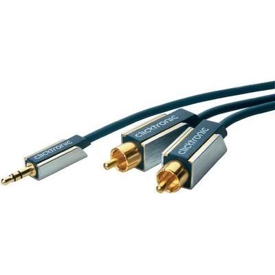 clicktronic RCA plug (phono) to Jack plug 3.5 mm Audio Extension Cable