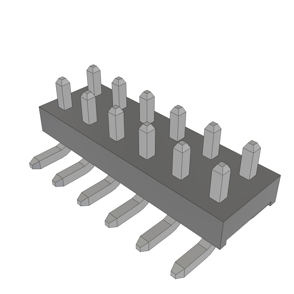 12-Contact 2mm Pitch Rectangular Connector, 2-Row, Lead Free, Solder Termination