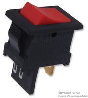 Switch Rocker ON None OFF SPST Quick Connect/Solder Lug Curved Rocker 10A 250VAC 30000Cycles