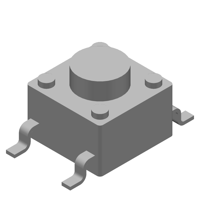Tactile Switch SPST SMD Gull Wing 50mA 24VDC 0.7N