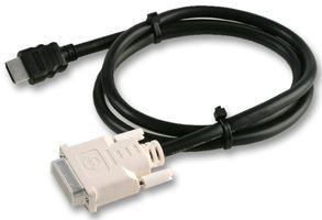 HDMI to DVI Cable Assembly, 1m, 28AWG, Shielded, 40V