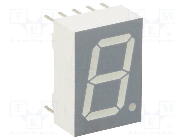 Green 8-Segment LED Display Module, DIP, 25mA