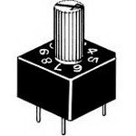 Rotary DIP Switch, 16 Pos, 28VDC, 100mA, Through Hole