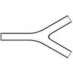 Heat Shrink Transition Y Style Flexible Polyolefin Black Bag/Box