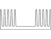 ABL HEATSINKS 350AB1500B Heat Sink, 0.74 C/W, 50 mm, 125 mm, 150 mm