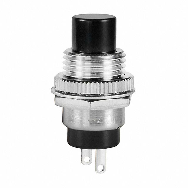 3A SPST-NC Momentary Pushbutton, 125VAC/30VDC, Panel Mount, Solder