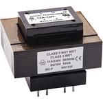 10VA Split Bobbin Power Transformer, Dual Primary/Secondary, 60Hz, Through Hole
