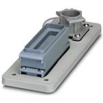 Adapter plate, size B24, reinforced, including panel mounting frame with D-SUB 25 protective cover and gender changer contact insert socket / socket, and RJ45 / IP67 panel mounting frame