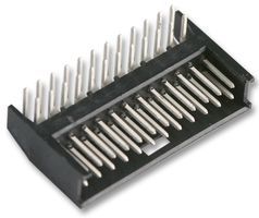 Right Angle Header, 16 Pos, 2 Row, 2.54mm Pitch, Gold/Tin