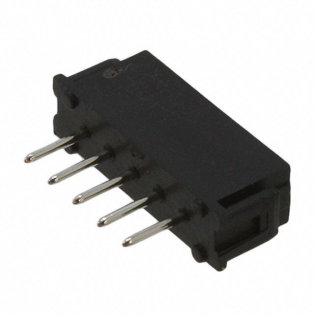 5 Pos 2mm Header, Male, Straight, Solder, Thru-Hole, 3A, 800V