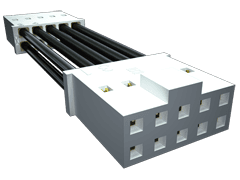 26AWG Discrete Wire Cable Assembly, SKT-SKT Jumper, -10°C to 105°C