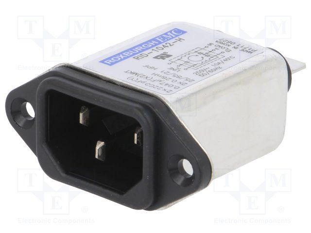 ROXBURGH         RID1042H            FILTER, INLET, 10A, EMC, FASTON