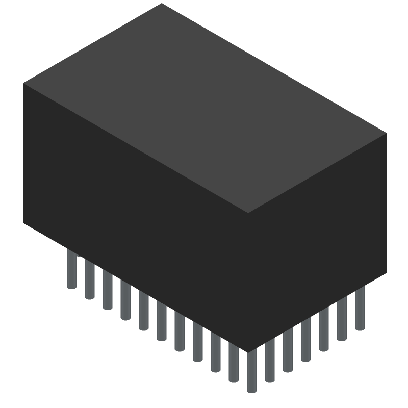 7-Row 55-Contact Male Header, 2mm Pitch, Press-Fit, Straight