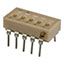 Slide Dip Switch, 5 Switches, SPST, Latched, 0.1A, 6VDC, Solder Terminal, Through Hole-straight, ROHS COMPLIANT