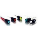 Red Diffused 5mm LED Emitter, 12V, 13mA, 635nm