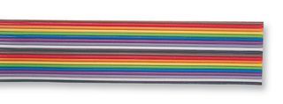 64C 26AWG 300V PVC Flat Ribbon Cable, Multi-Color