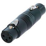 XLR Connectors F/M TO F/M GENDER ADAPTER BLACK