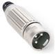 4 Pos XLR Connector M, Shielded, Gold Contacts, Solder, 10A, 125V