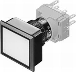 Illuminated Pushbutton Switch, 6A, IP65, Panel Mount