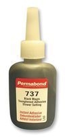PERMABOND         737,50G             Adhesive, Toughened, Cyanoacrylate, Bottle, Black, 50 g