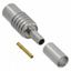 MCX RF Connector, 6GHz, 50 Ohm, Crimp, Straight, Cable Mount, Gold