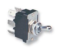 Switch Toggle OFF ON DPST Round Lever Screw 10A 250VAC 28VDC Panel Mount with Threads