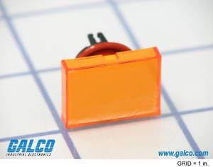 IDEC   AL6H-LK2-A   LENS, RECTANGULAR, AMBER