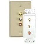 Conn RCA F 3 POS ST Wall Mount 3 Terminal 3 Port